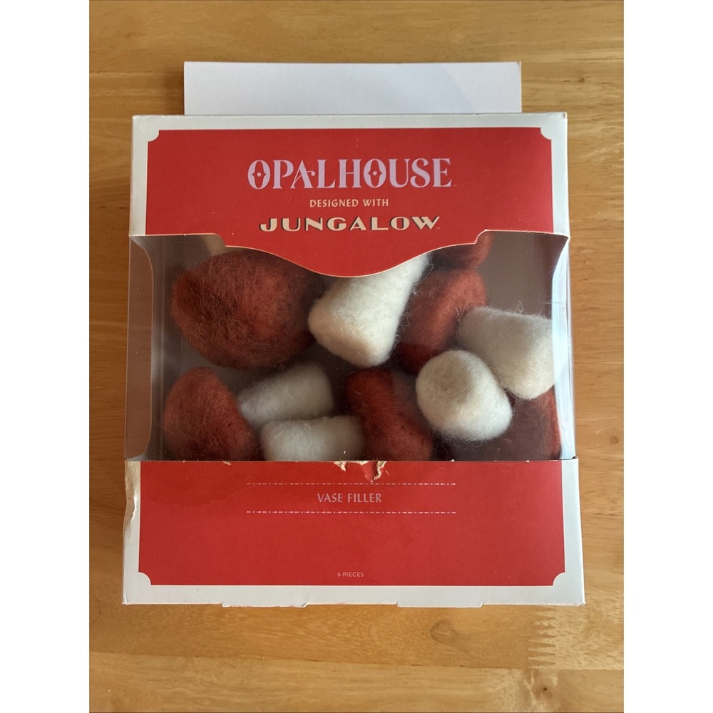 Opalhouse Felt Wool Mushroom Vase Filler 6Ct Autumn Fall Cozy